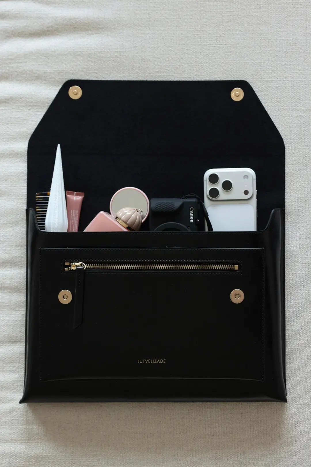 Çanta 2534 - Çok Gözlü Clutch Kadın Çanta