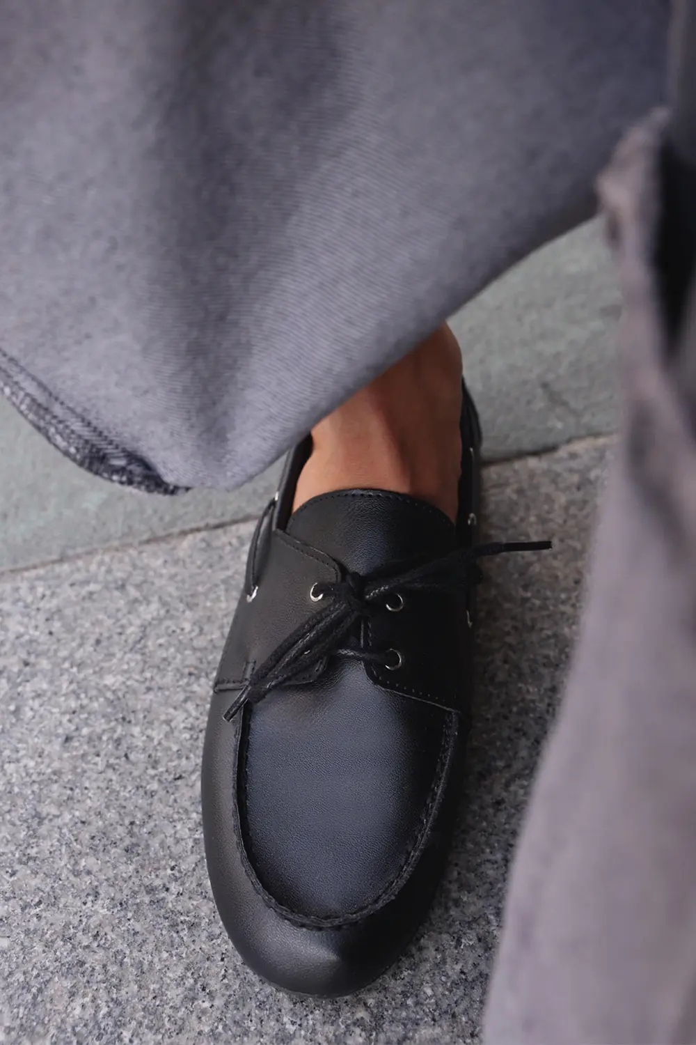 Loafer 2501 - Fiyonk Detaylı Loafer Kadın Babet