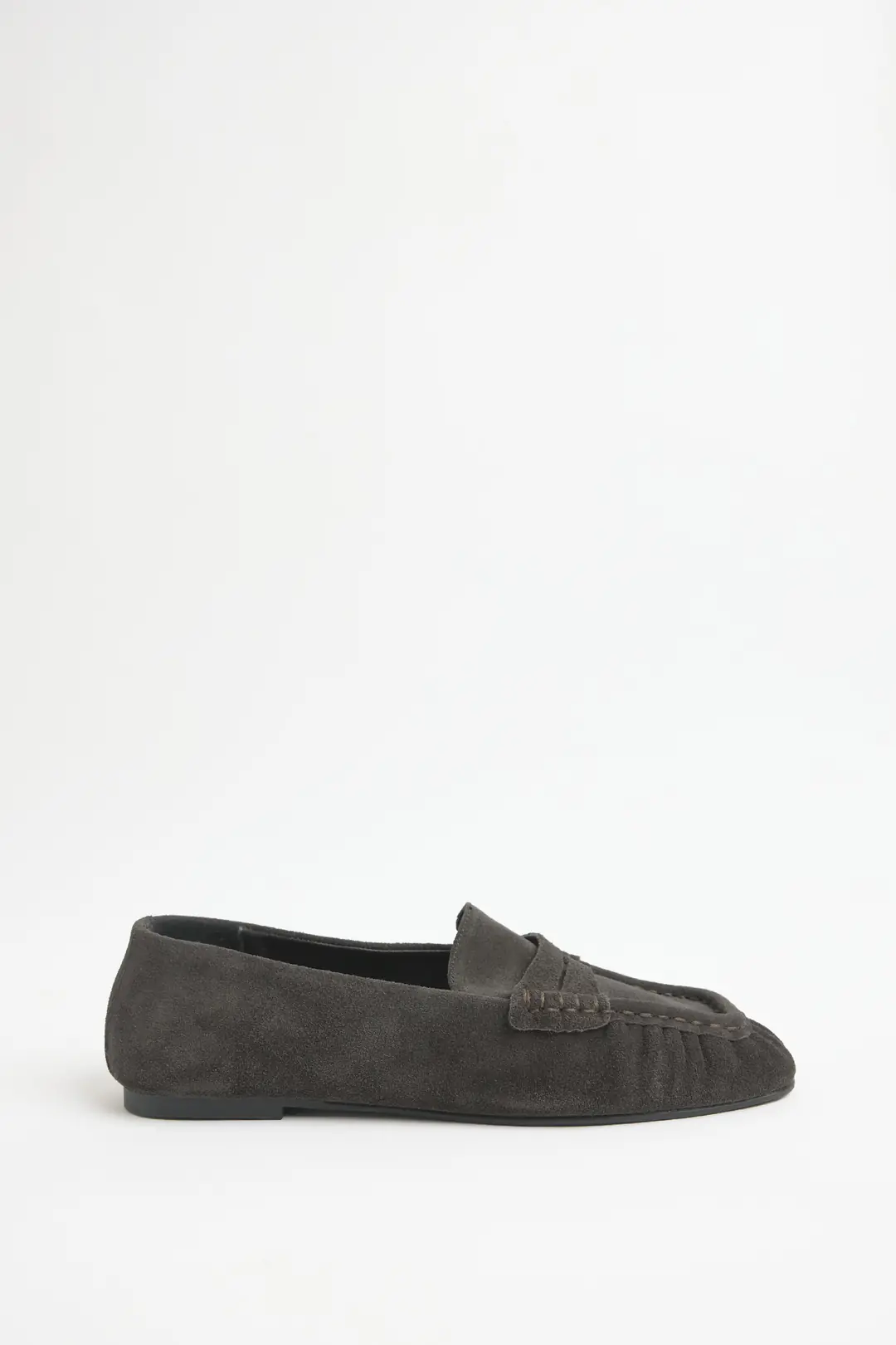 Loafer 2510 - Gerçek Deri Büzgü Detaylı Kadın Loafer
