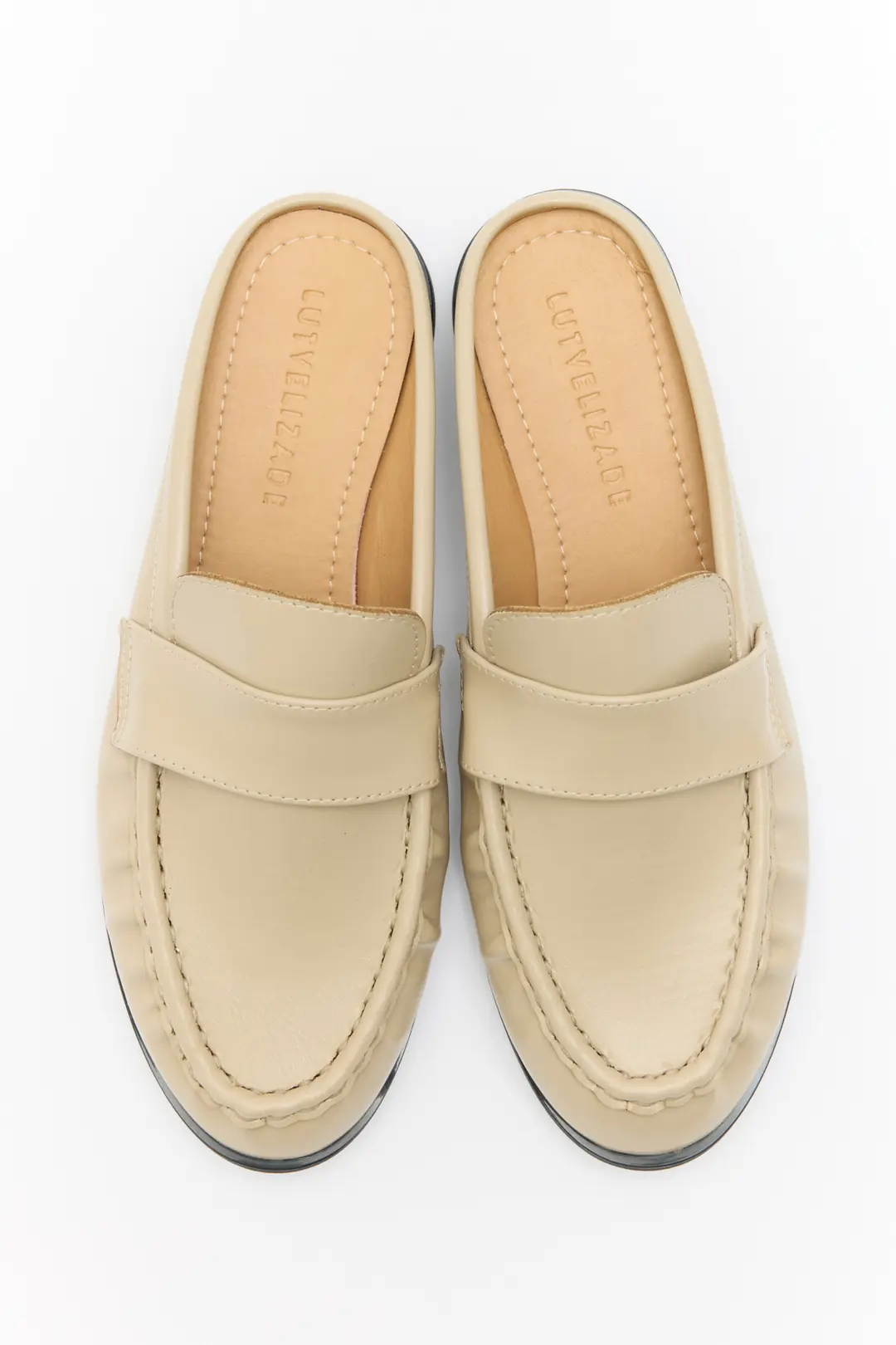 Loafer 2601 - Arkası Açık Büzgülü Kadın Loafer