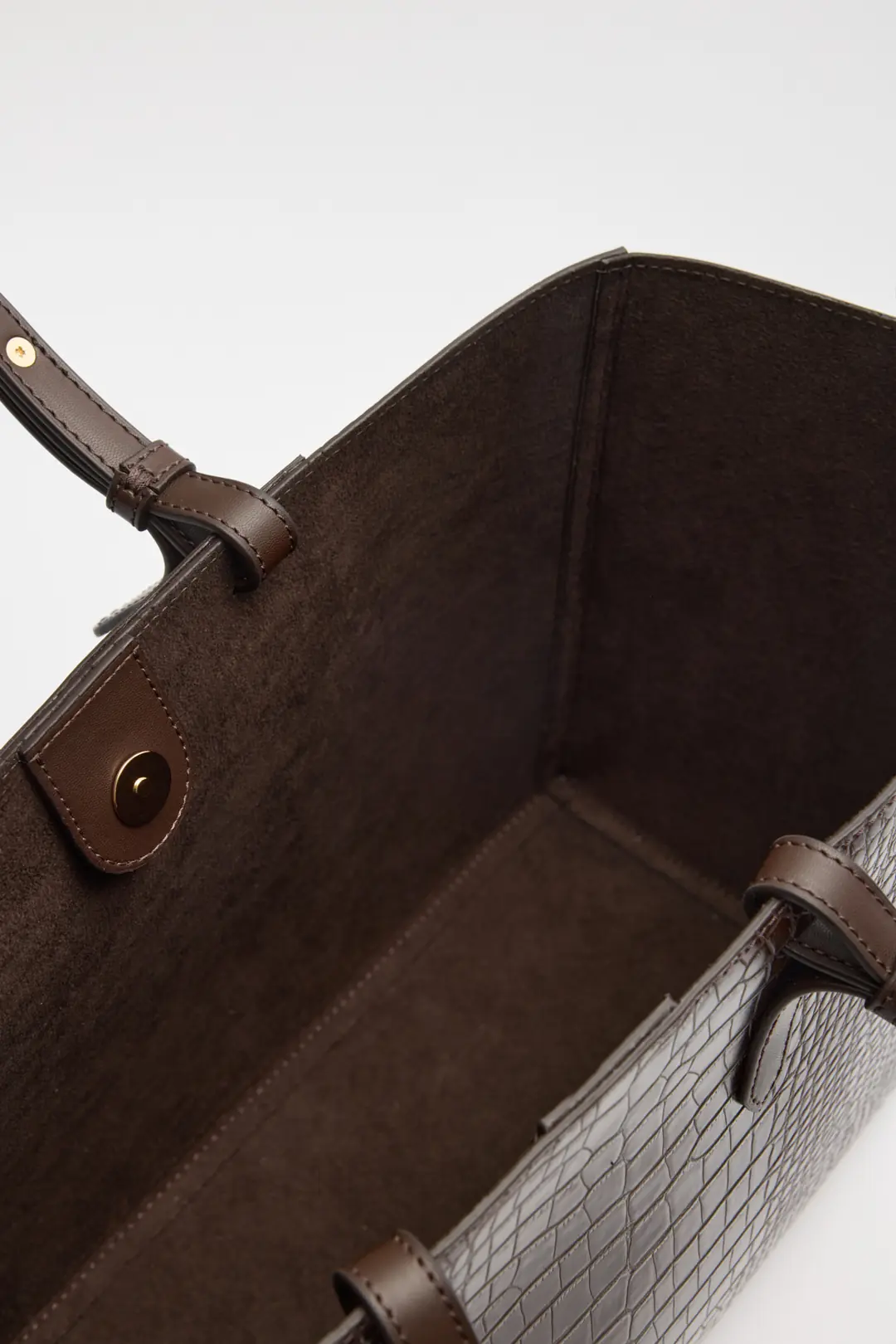 Çanta 2601 - Croc Kumaş Shopper Kadın Çanta